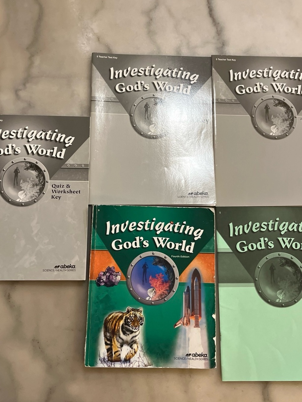 Abeka 5th Grade Investigating God's World Books Set Bundle